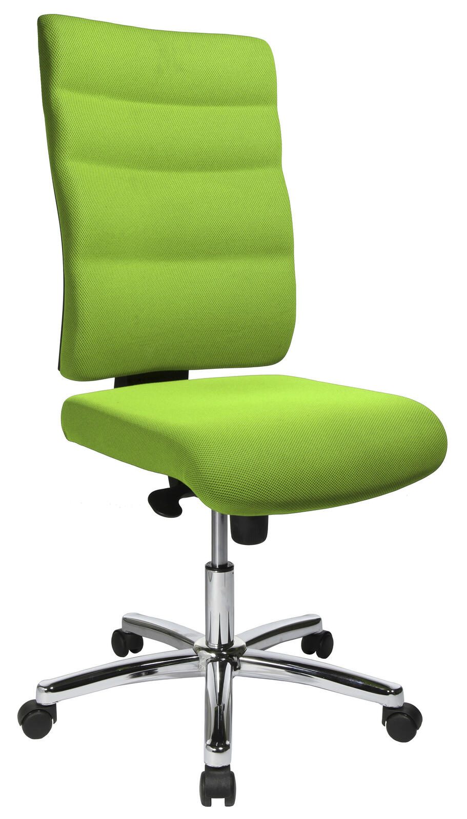 Bürostuhl Unni Med Deluxe grün, Gestell chrom