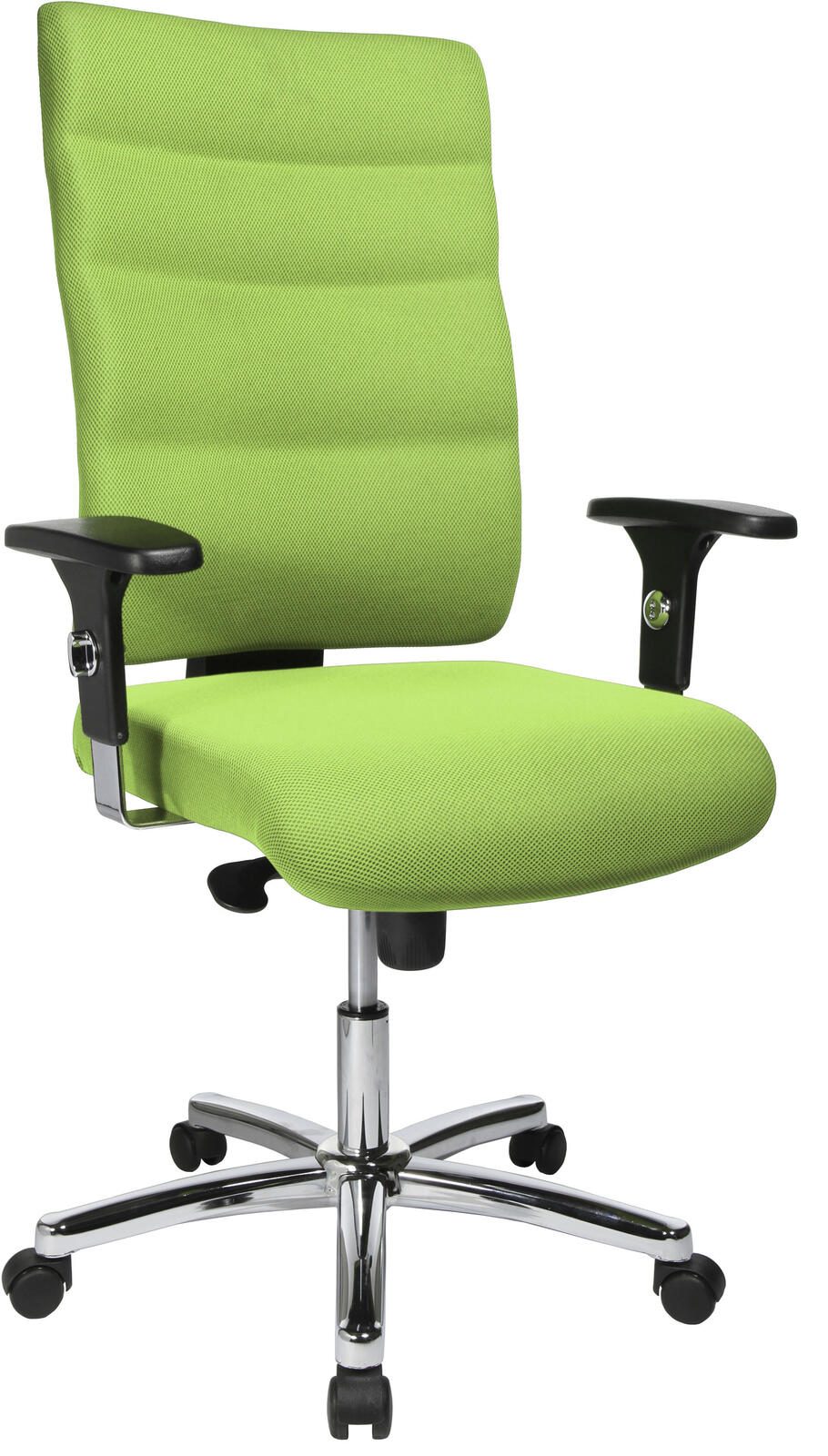 Bürostuhl Unni Med Deluxe grün, Gestell chrom