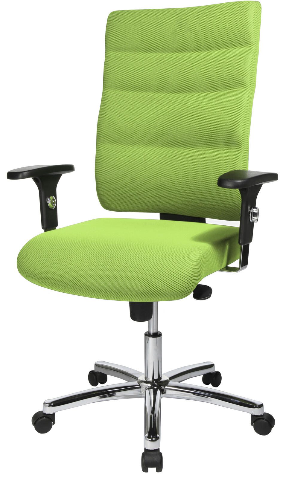 Bürostuhl Unni Med Deluxe grün, Gestell chrom