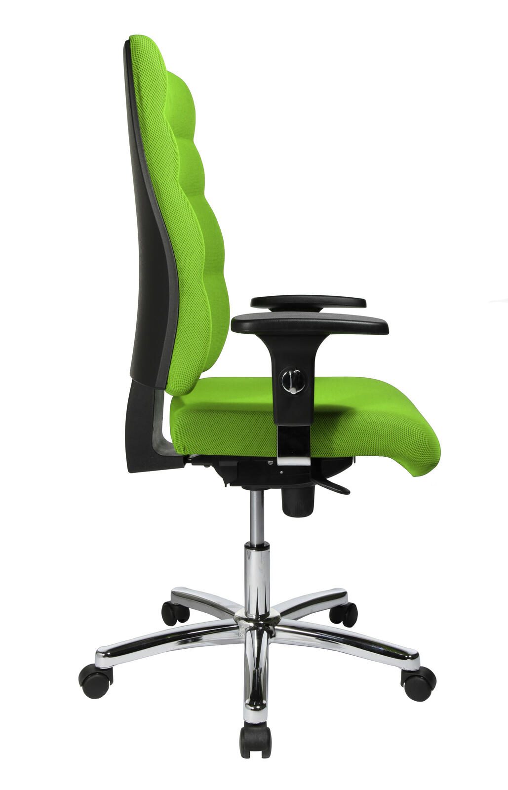 Bürostuhl Unni Med Deluxe grün, Gestell chrom