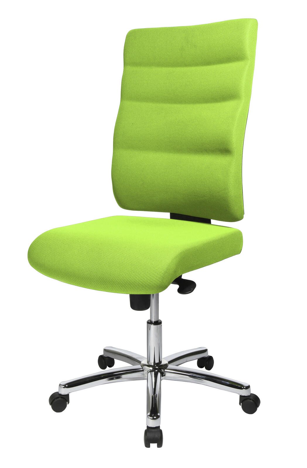 Bürostuhl Unni Med Deluxe grün, Gestell chrom