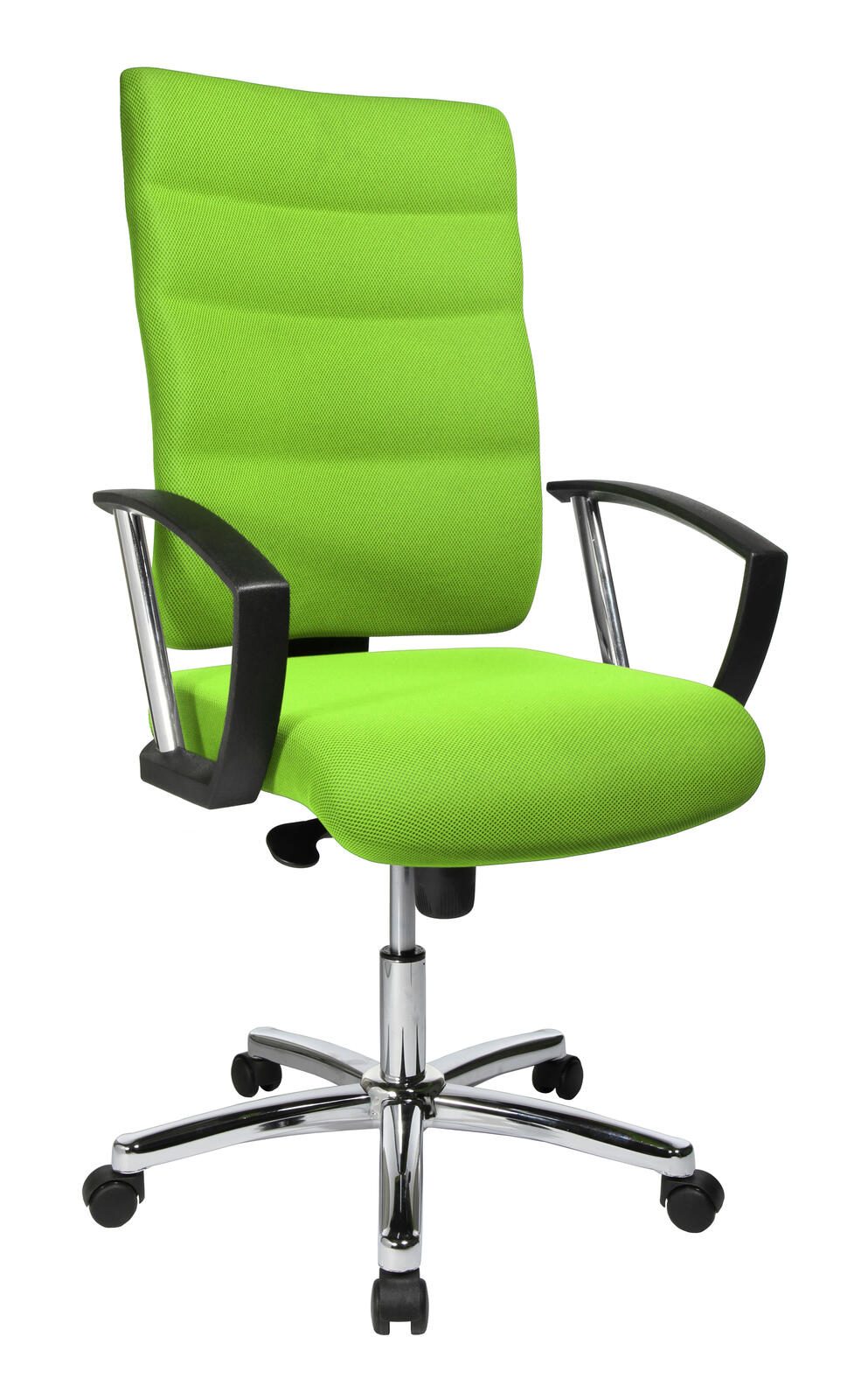 Bürostuhl Unni Med Deluxe grün, Gestell chrom