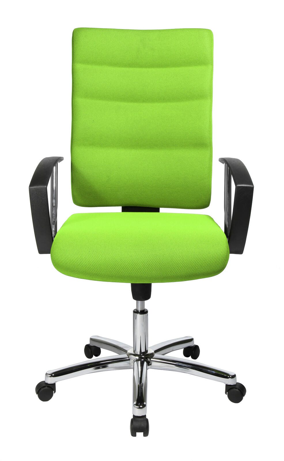 Bürostuhl Unni Med Deluxe grün, Gestell chrom