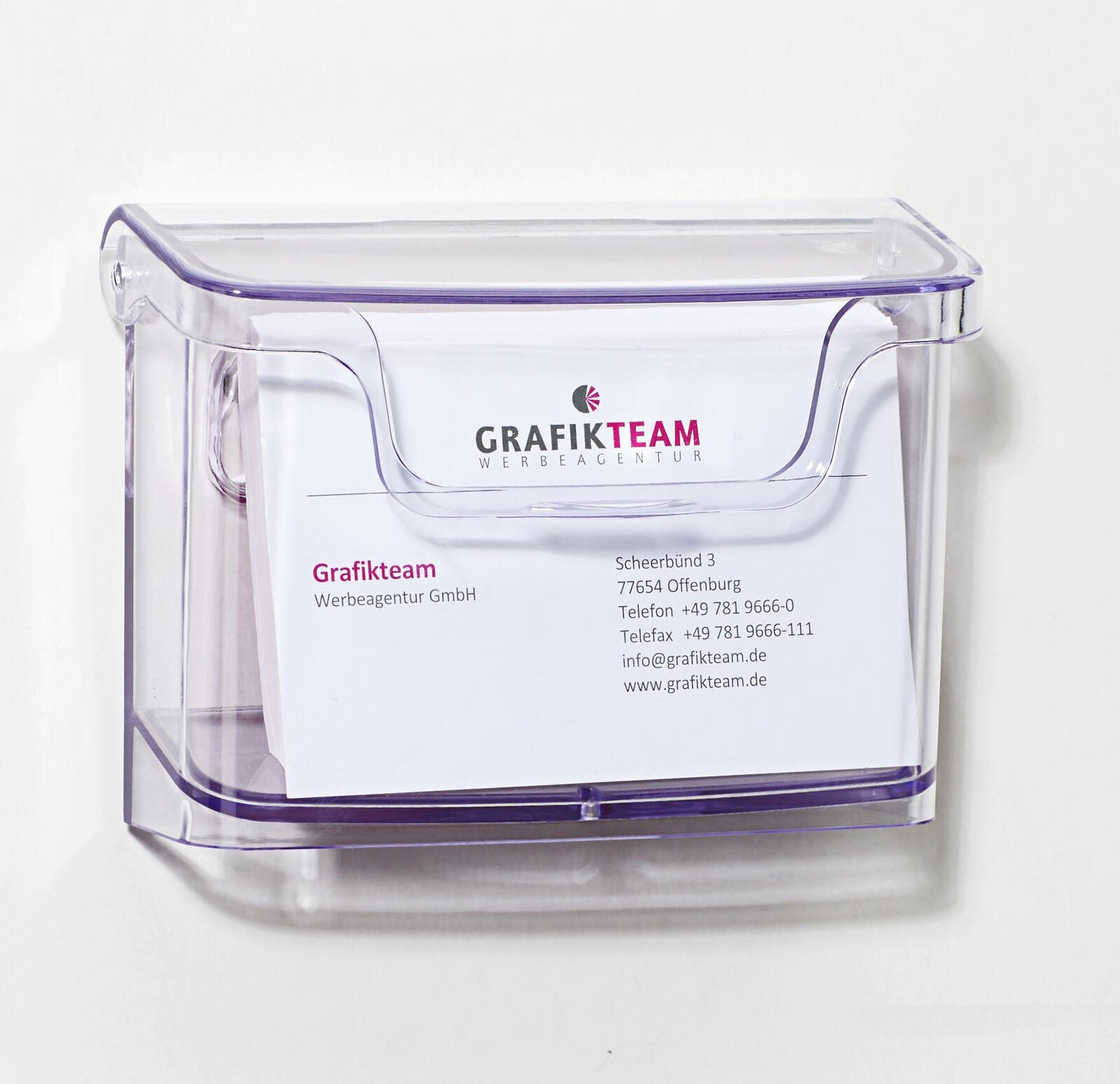 SIGEL Wandprospekthalter transparent bis 96,0 x 60,0 mm