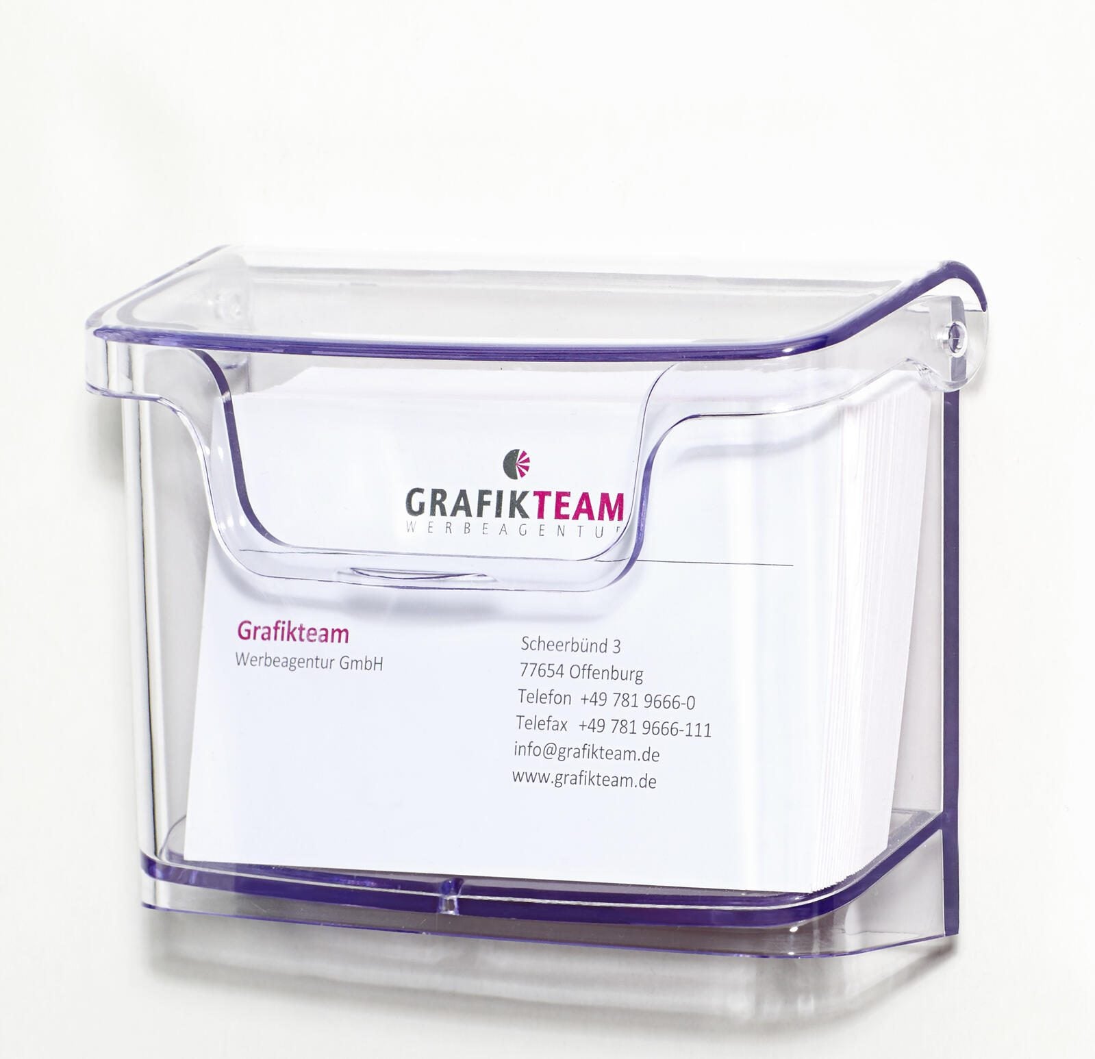 SIGEL Wandprospekthalter transparent bis 96,0 x 60,0 mm