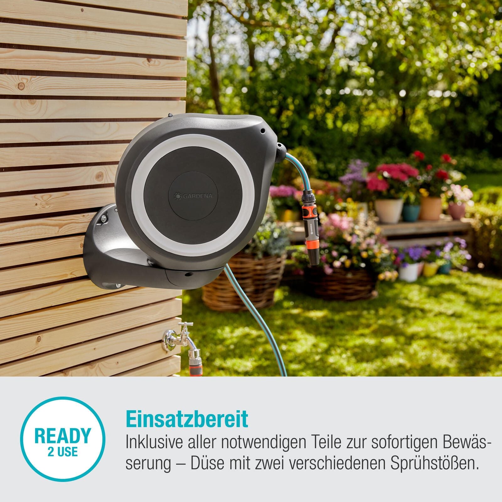 GARDENA Schlauchbox RollUp S 15 m