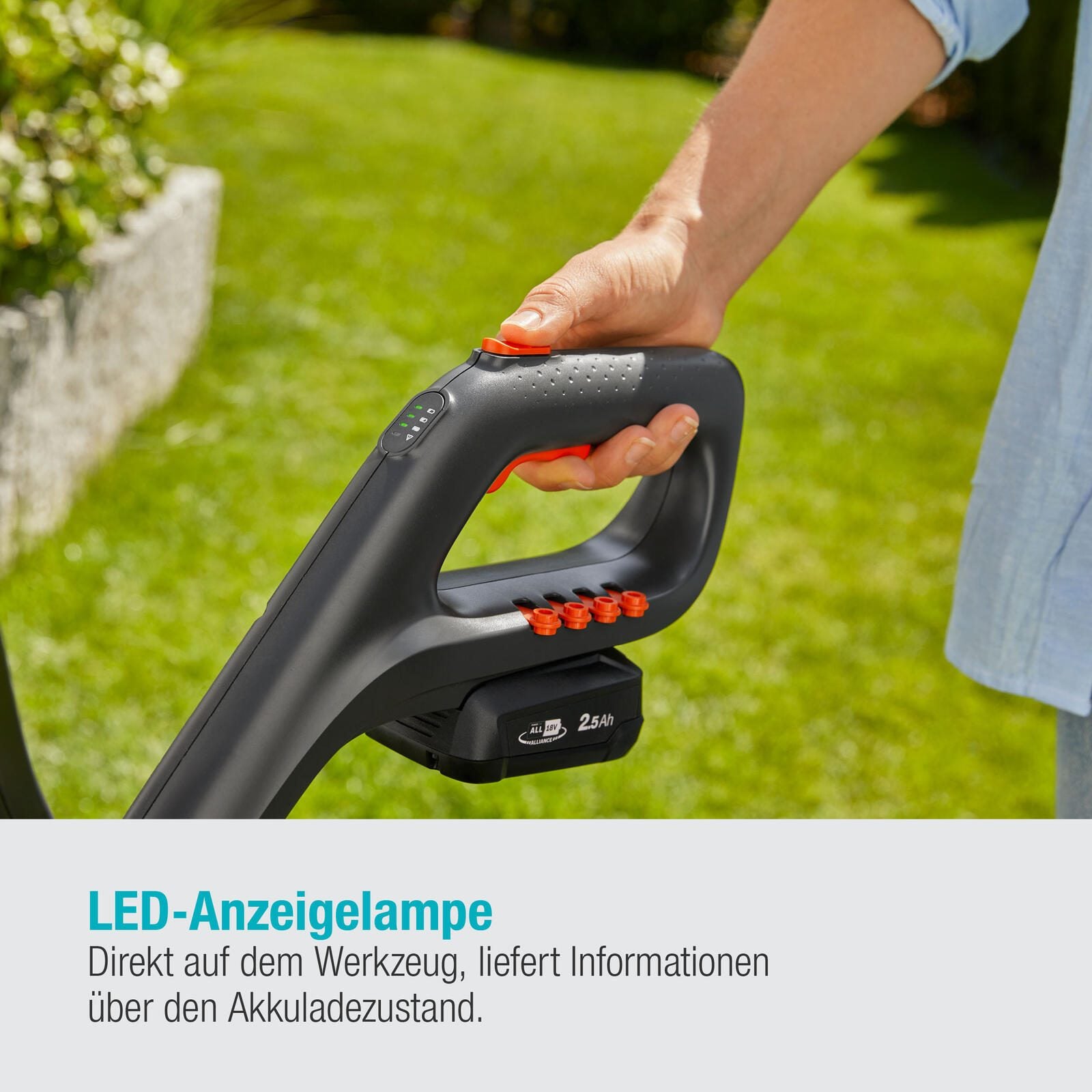 GARDENA ComfortCut Ready-To-Use Akku-Rasentrimmer-Set