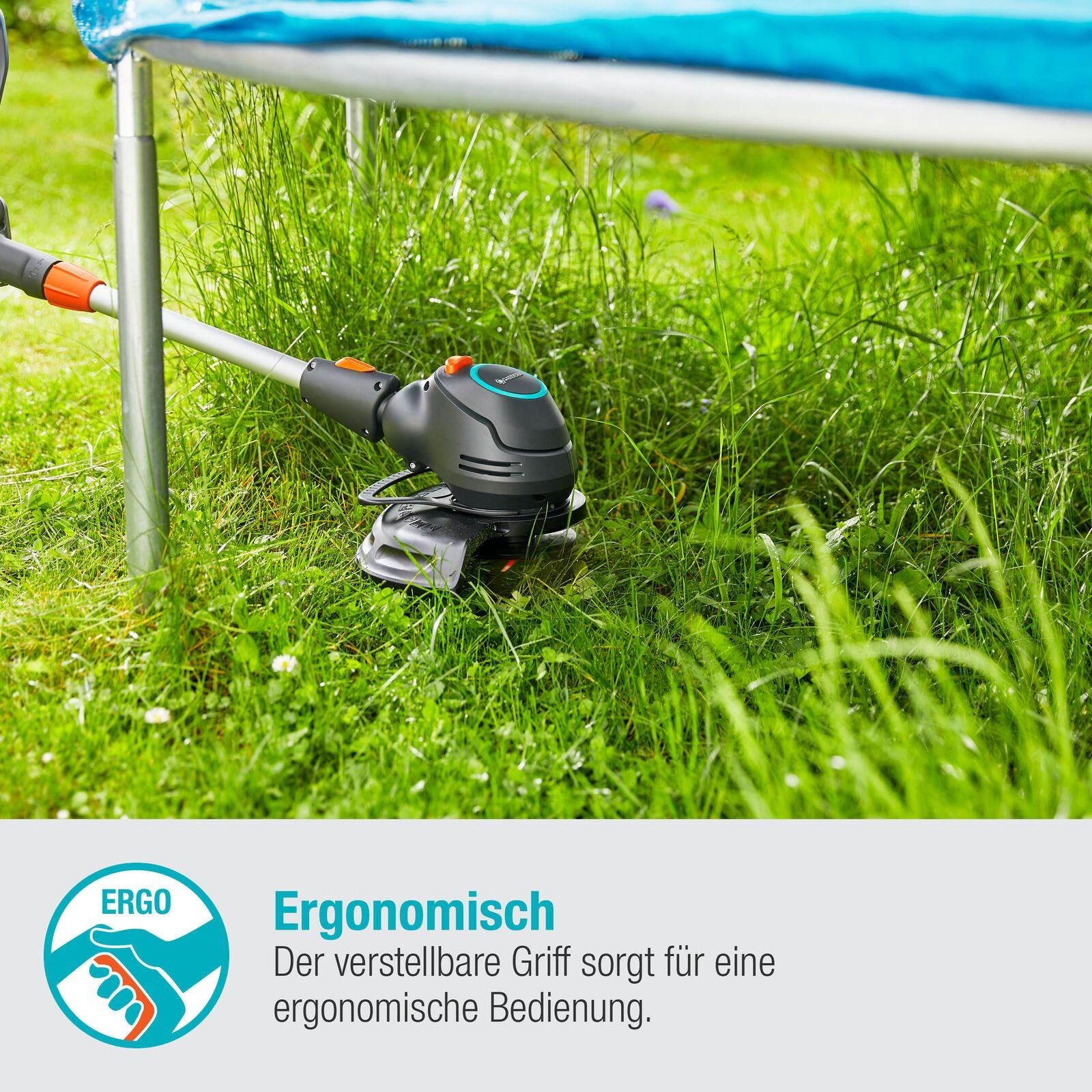 GARDENA ComfortCut Ready-To-Use Akku-Rasentrimmer-Set