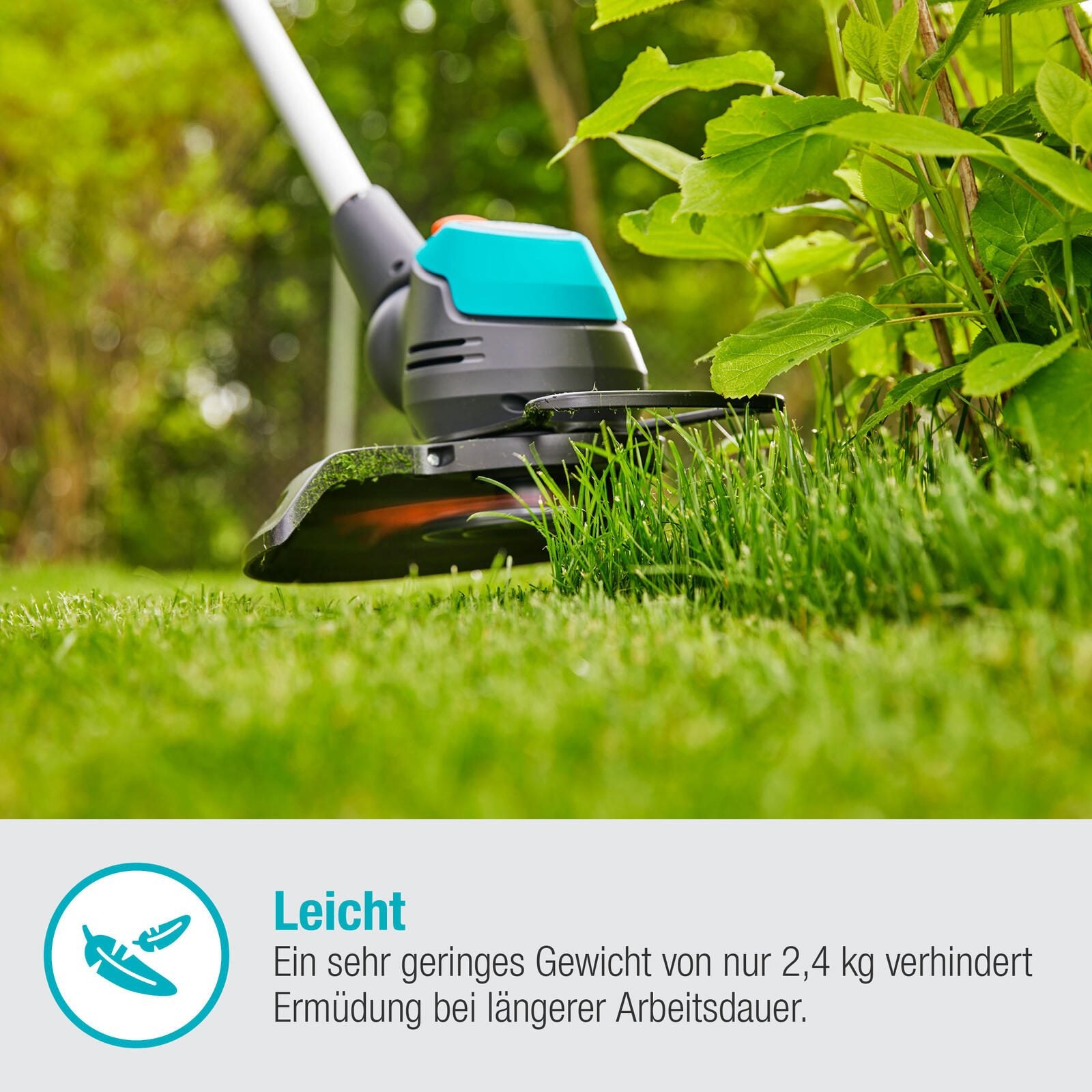 GARDENA EasyCut 23/18V P4A Ready-To-Use Akku-Rasentrimmer-Set