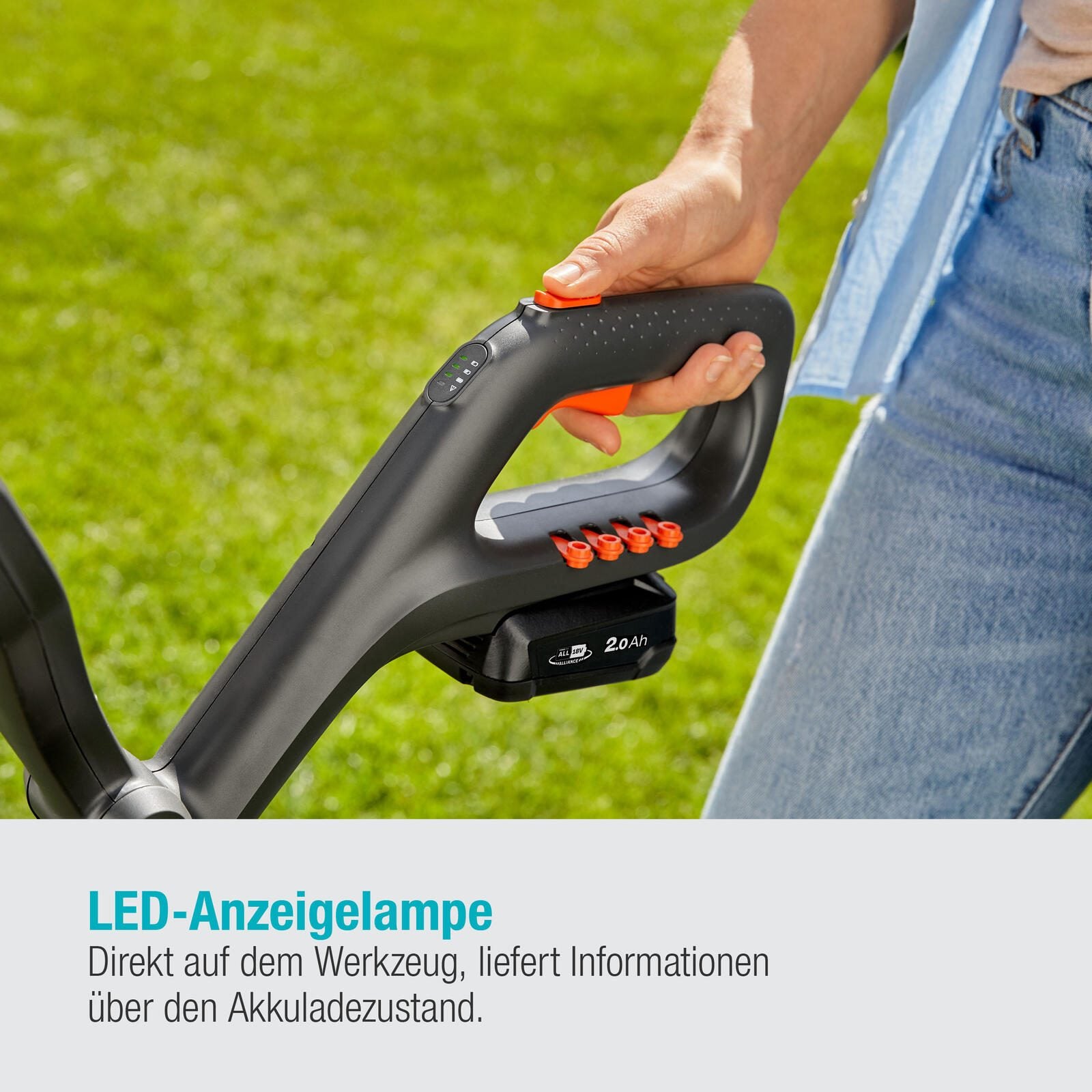 GARDENA EasyCut 23/18V P4A Ready-To-Use Akku-Rasentrimmer-Set