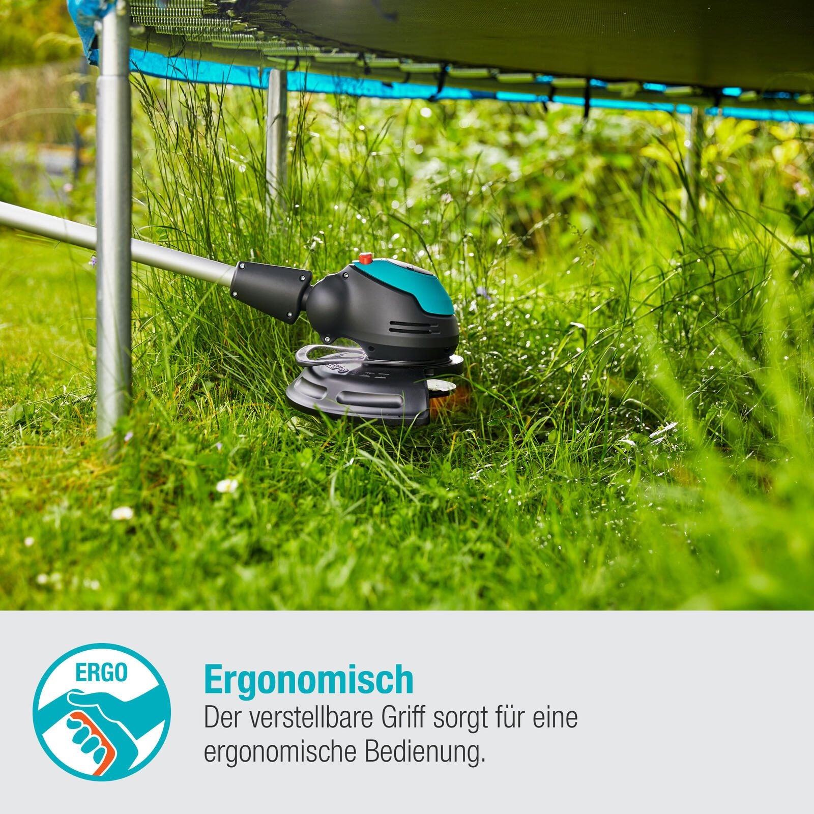 GARDENA EasyCut 23/18V P4A Ready-To-Use Akku-Rasentrimmer-Set