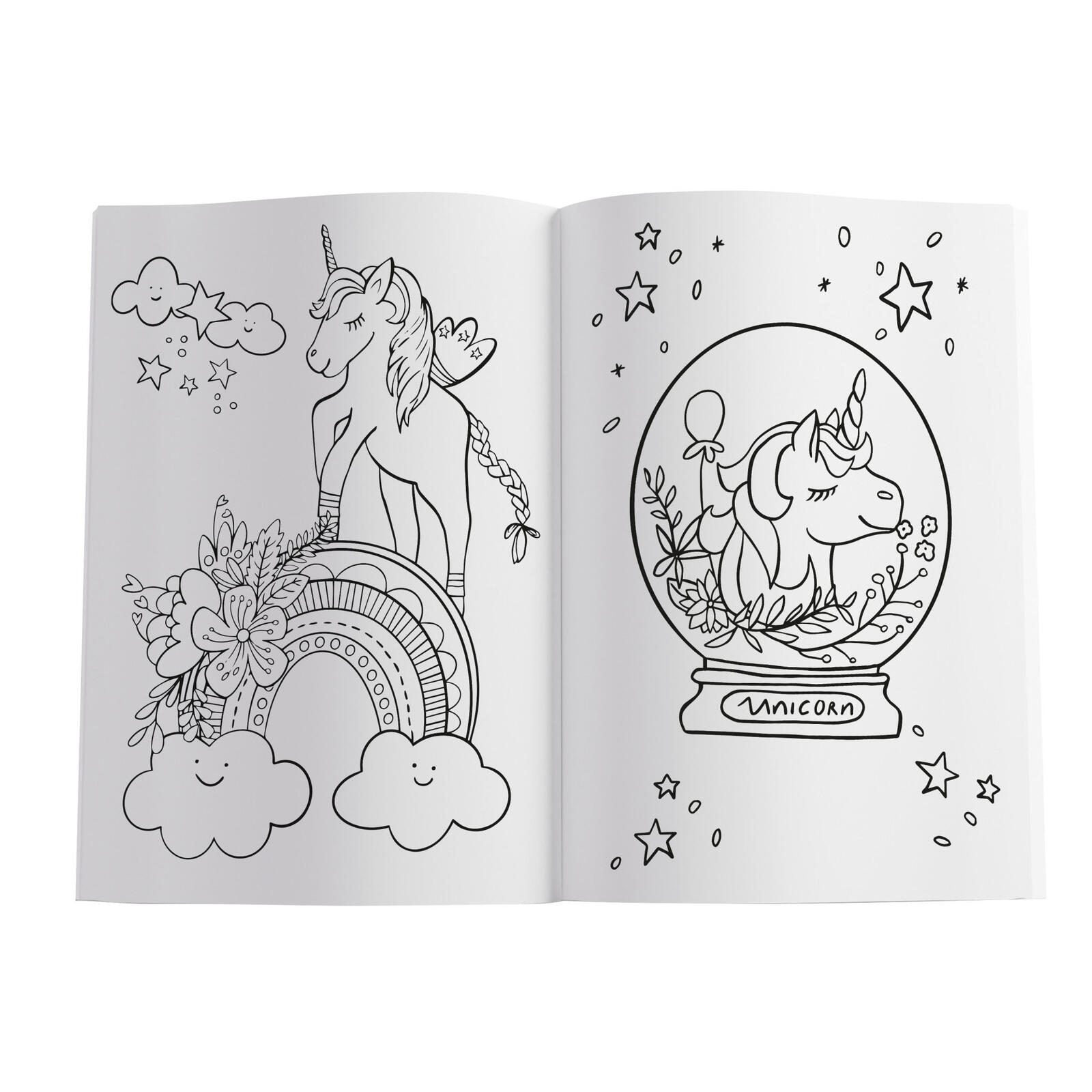 Pelikan Einhorn mit Sticker Malbuch