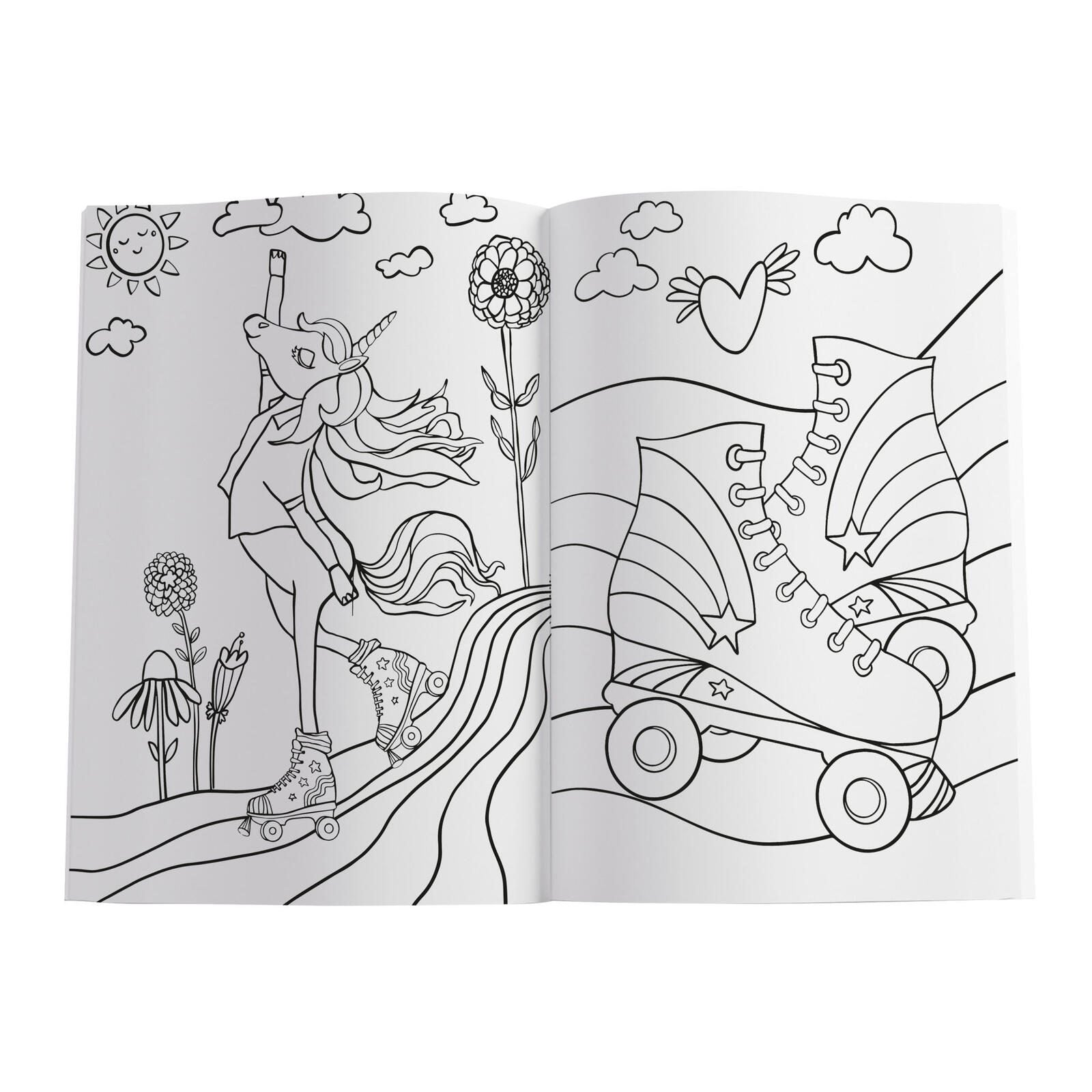 Pelikan Einhorn mit Sticker Malbuch