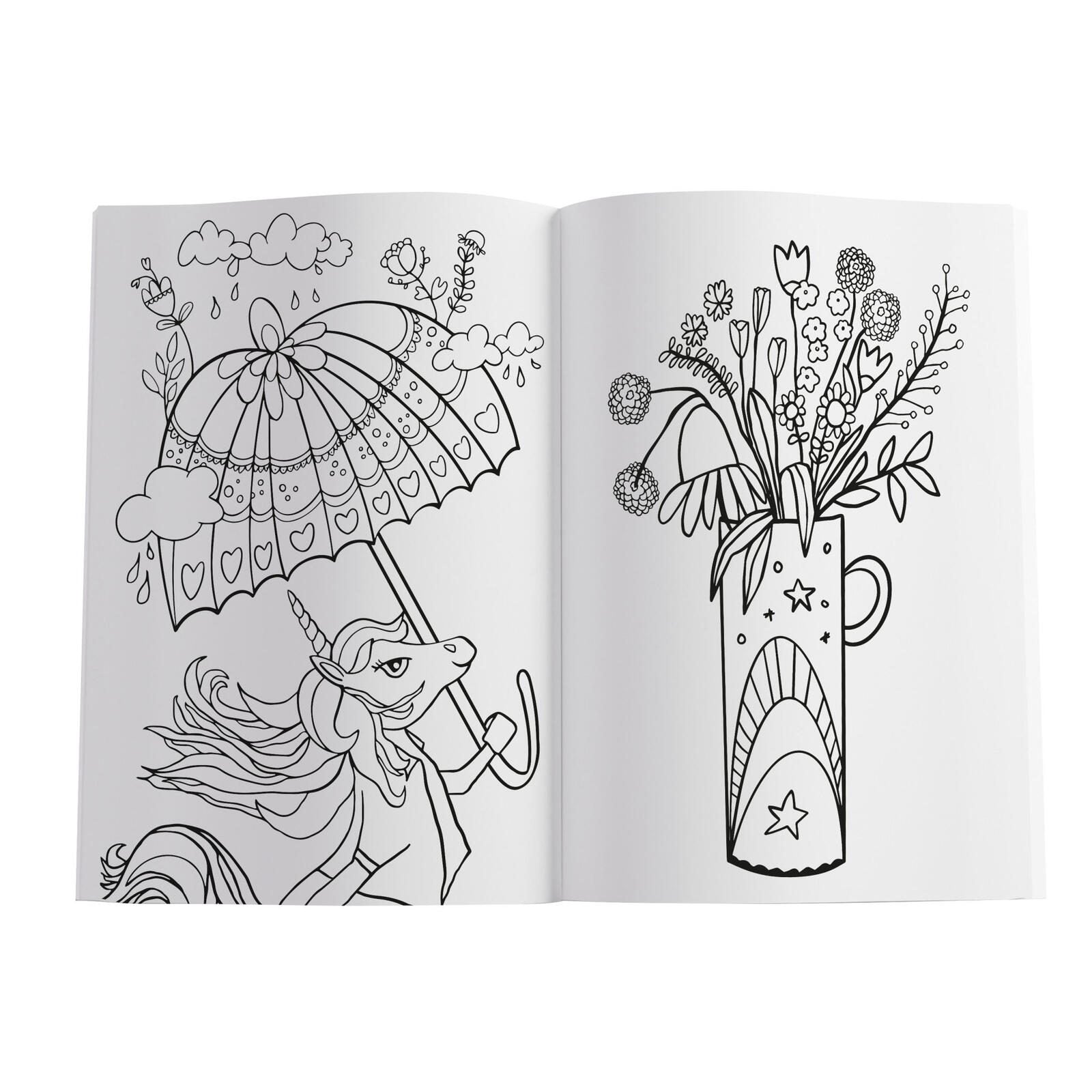 Pelikan Einhorn mit Sticker Malbuch