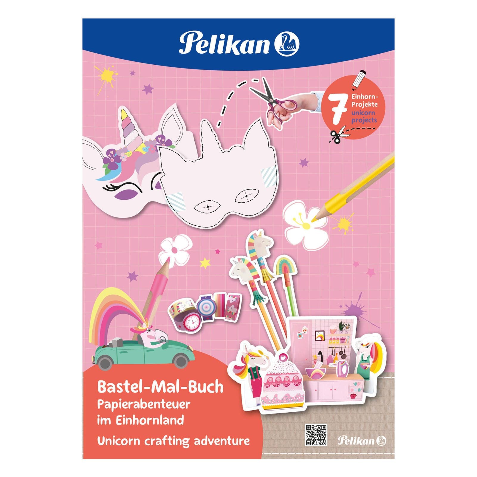 Pelikan zum Basteln Einhorn Malbuch