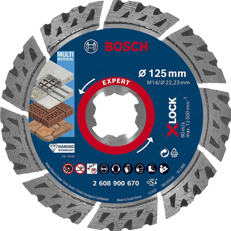 BOSCH Diamant-Trennscheibe 125 mm