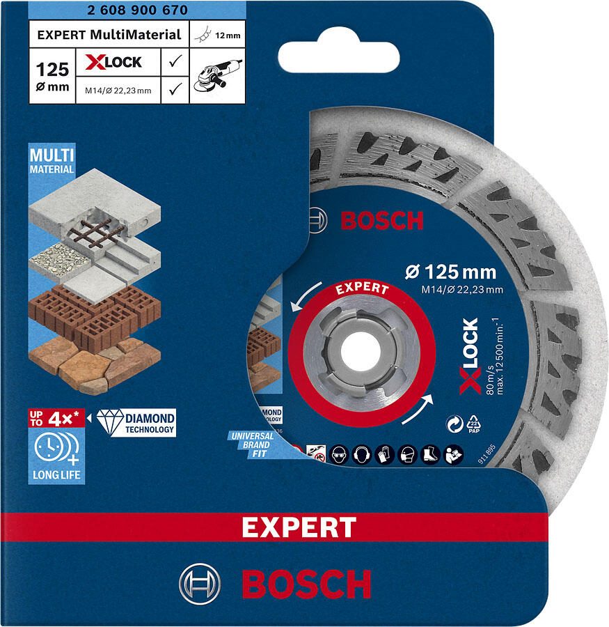 BOSCH Diamant-Trennscheibe 125 mm