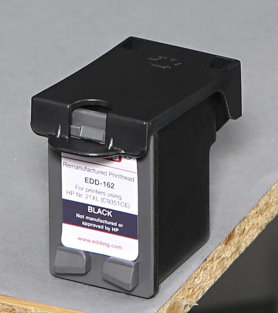 edding Druckerpatrone EDD-162 schwarz kompatibel zu HP 21XL (C9351AE)