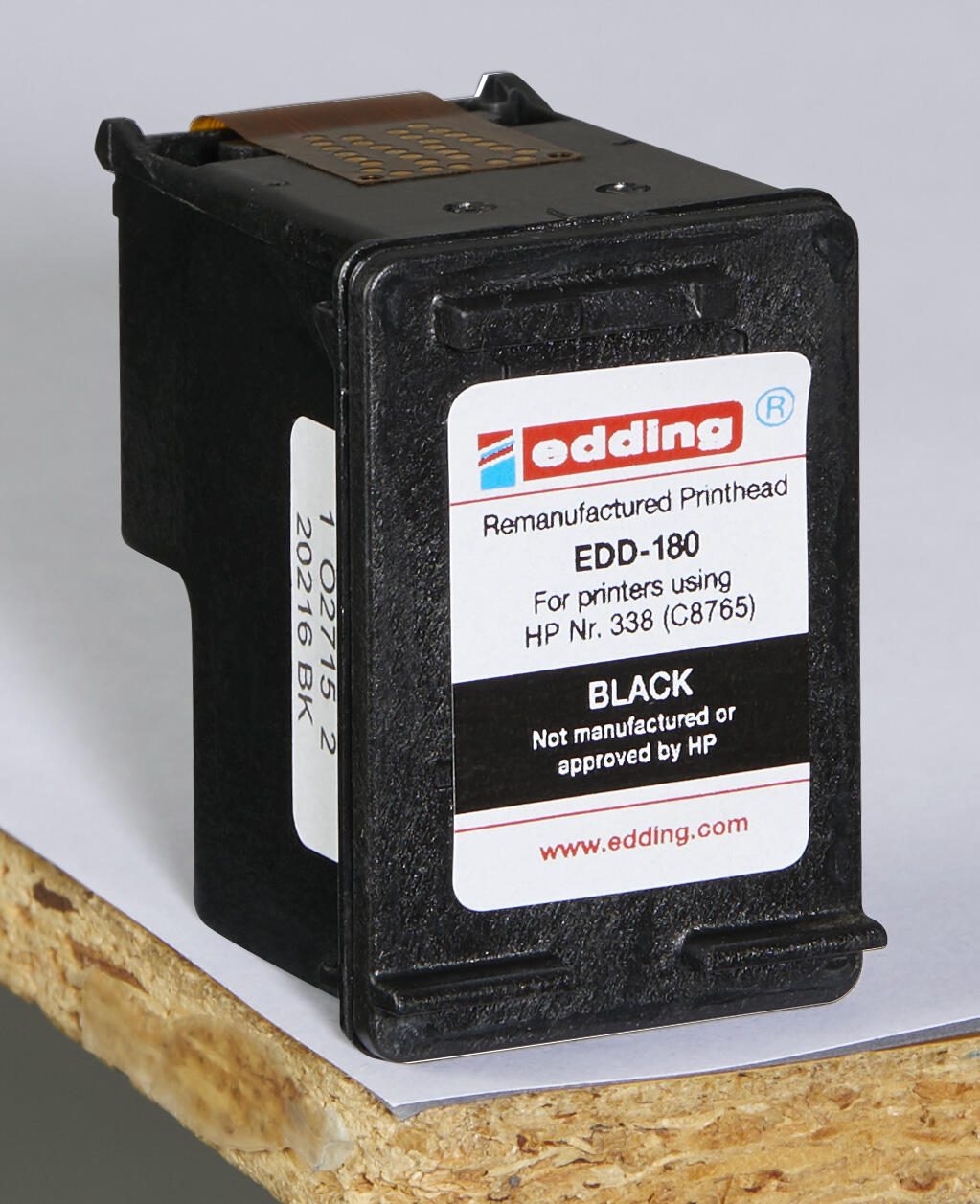 edding Druckerpatrone EDD-180 schwarz kompatibel zu HP 338 (C8765E)