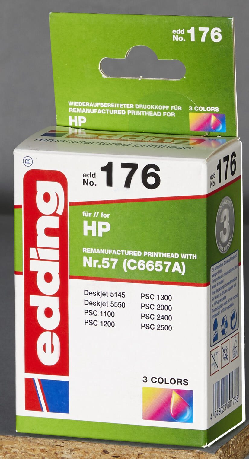 edding Druckerpatrone EDD-176 color kompatibel zu HP 57 (C6657AE)