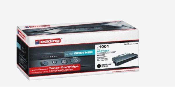 edding Toner EDD-1001 schwarz kompatibel zu brother TN-2220