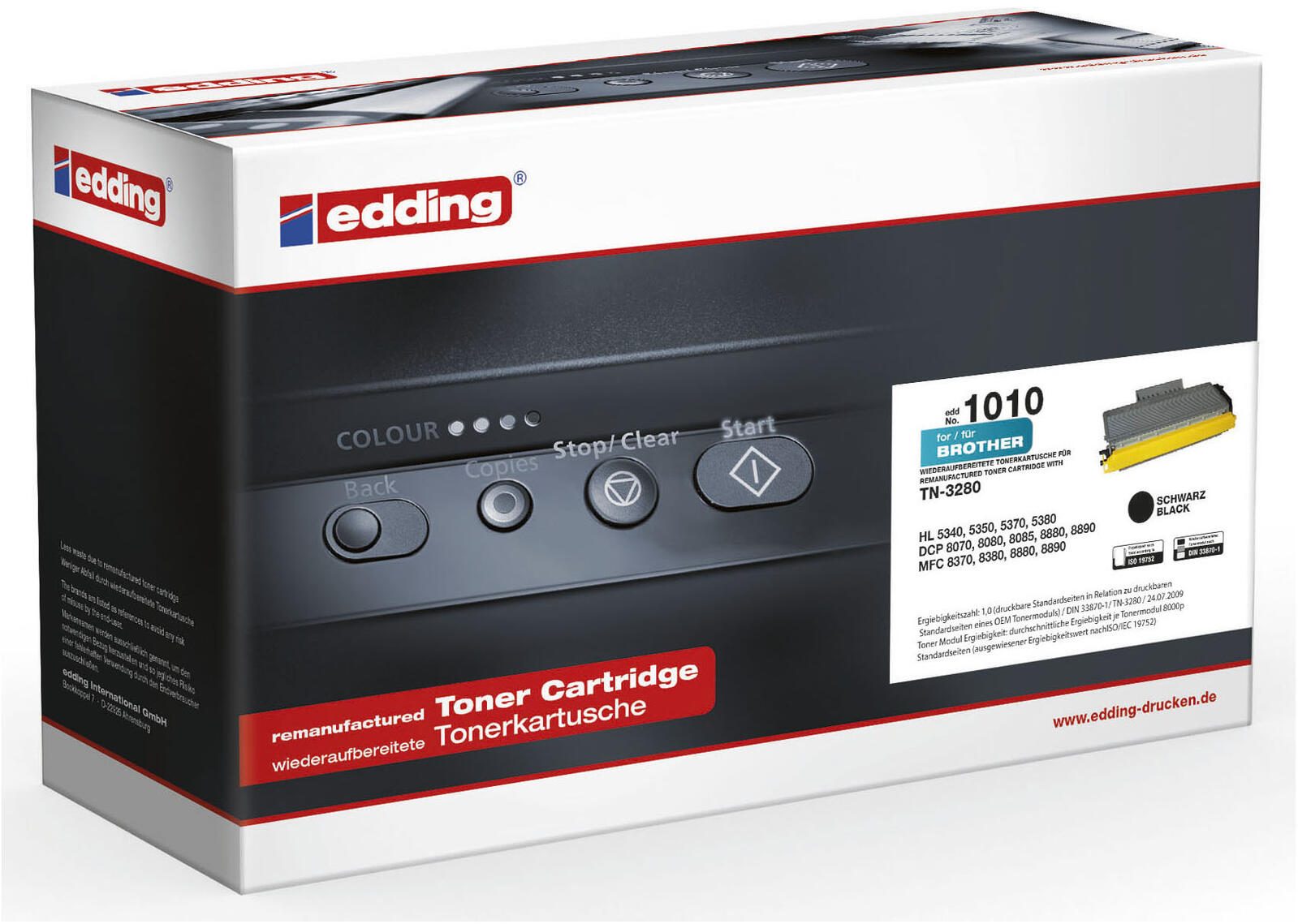 edding Toner schwarz kompatibel zu brother TN-3280
