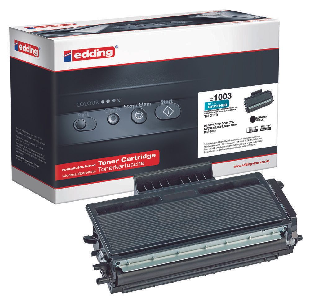 edding Toner schwarz kompatibel zu brother TN-3170