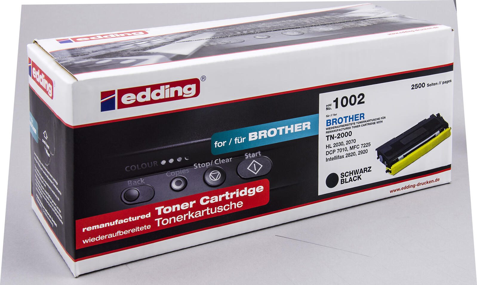 edding Toner schwarz kompatibel zu brother TN-2000