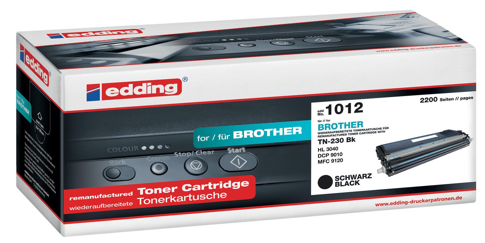 edding Toner schwarz kompatibel zu brother TN-230BK