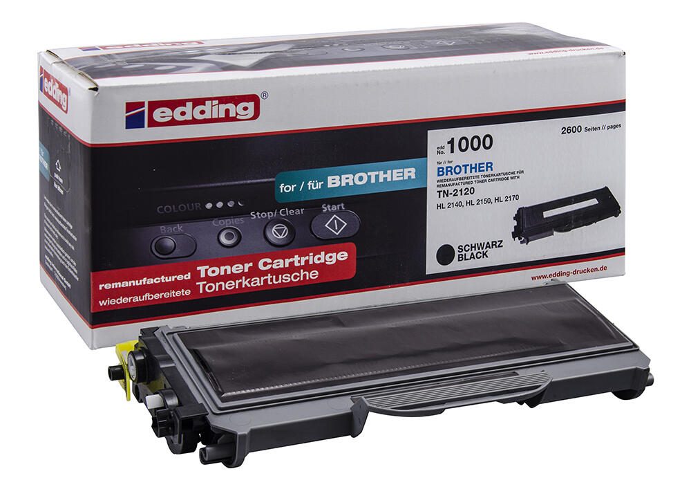 edding Toner EDD-1000 schwarz kompatibel zu brother TN-2120