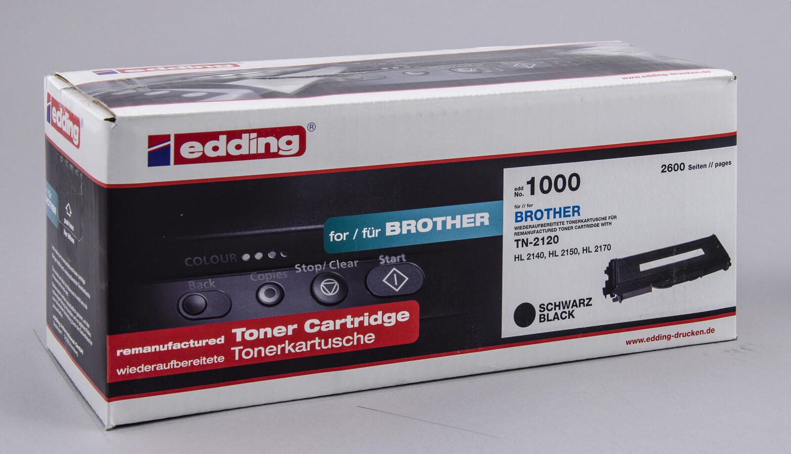edding Toner EDD-1000 schwarz kompatibel zu brother TN-2120