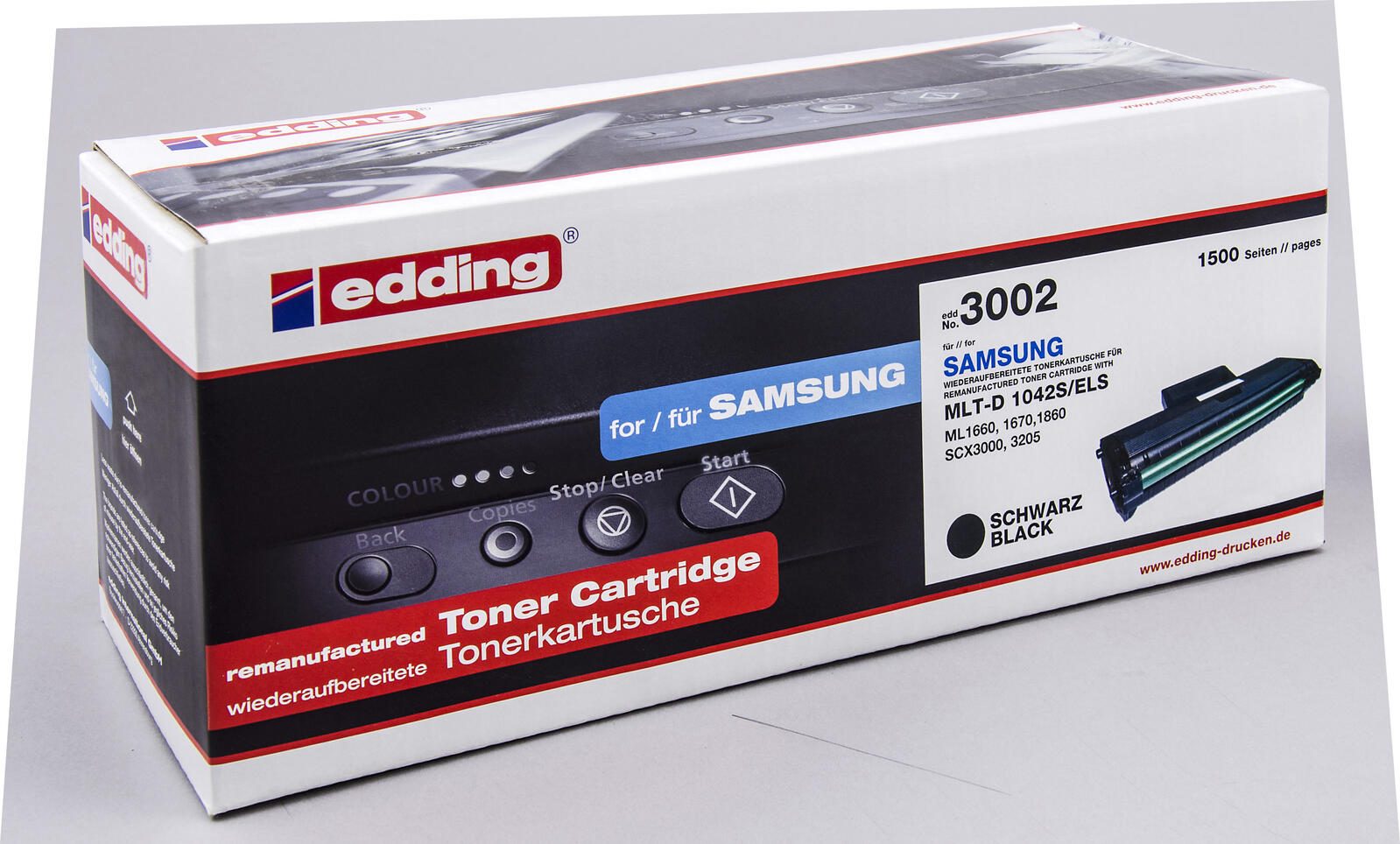 edding Toner schwarz kompatibel zu SAMSUNG MLT-D1042S (SU737A)