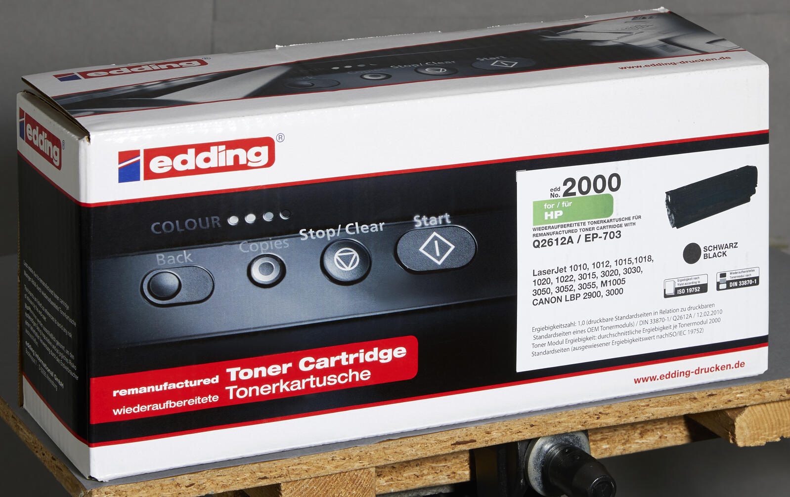 edding Toner EDD-2000 schwarz kompatibel zu HP 12A (Q2612A)