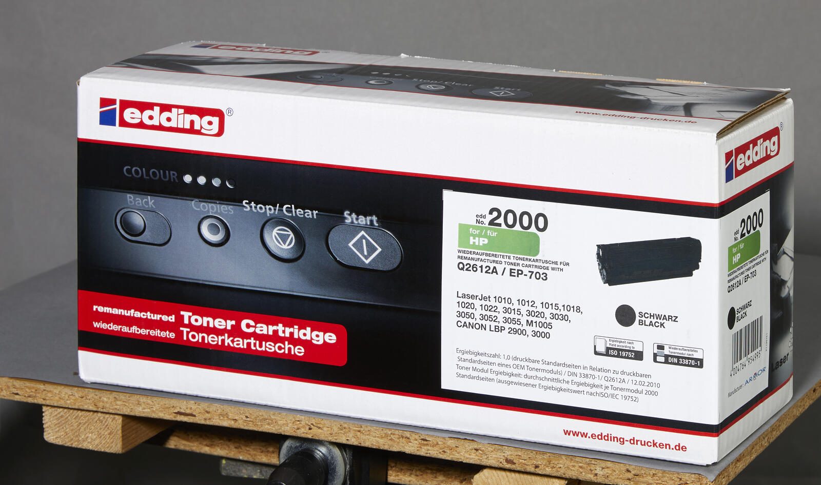 edding Toner EDD-2000 schwarz kompatibel zu HP 12A (Q2612A)