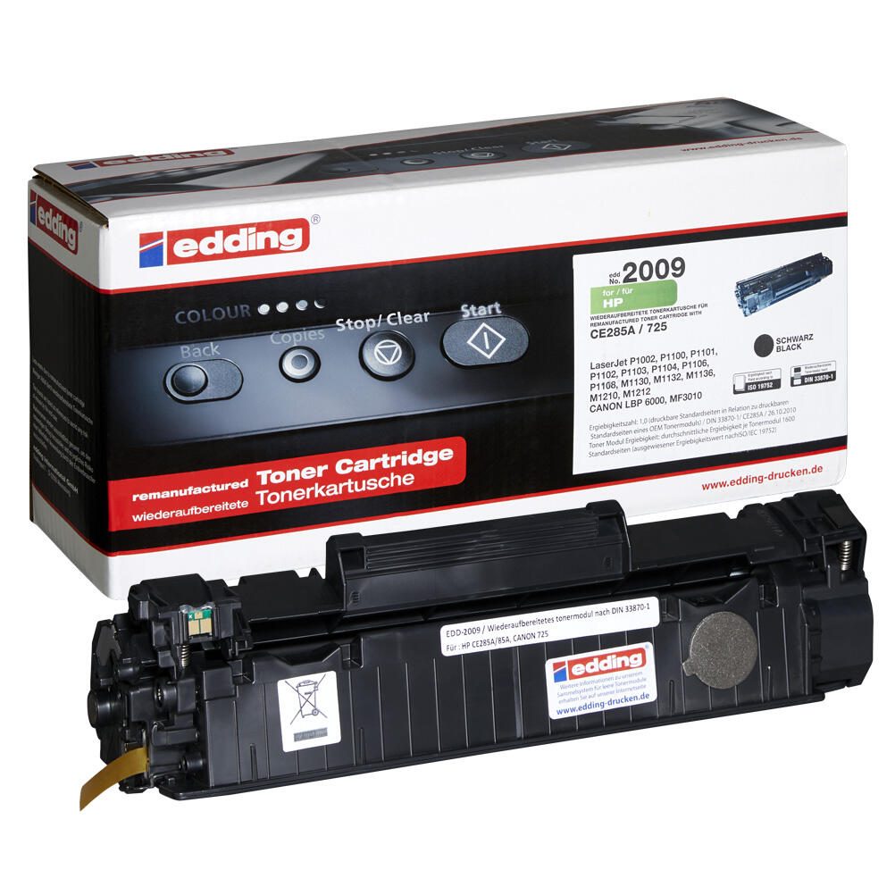 edding Toner EDD-2009 schwarz kompatibel zu HP 85A (CE285A)