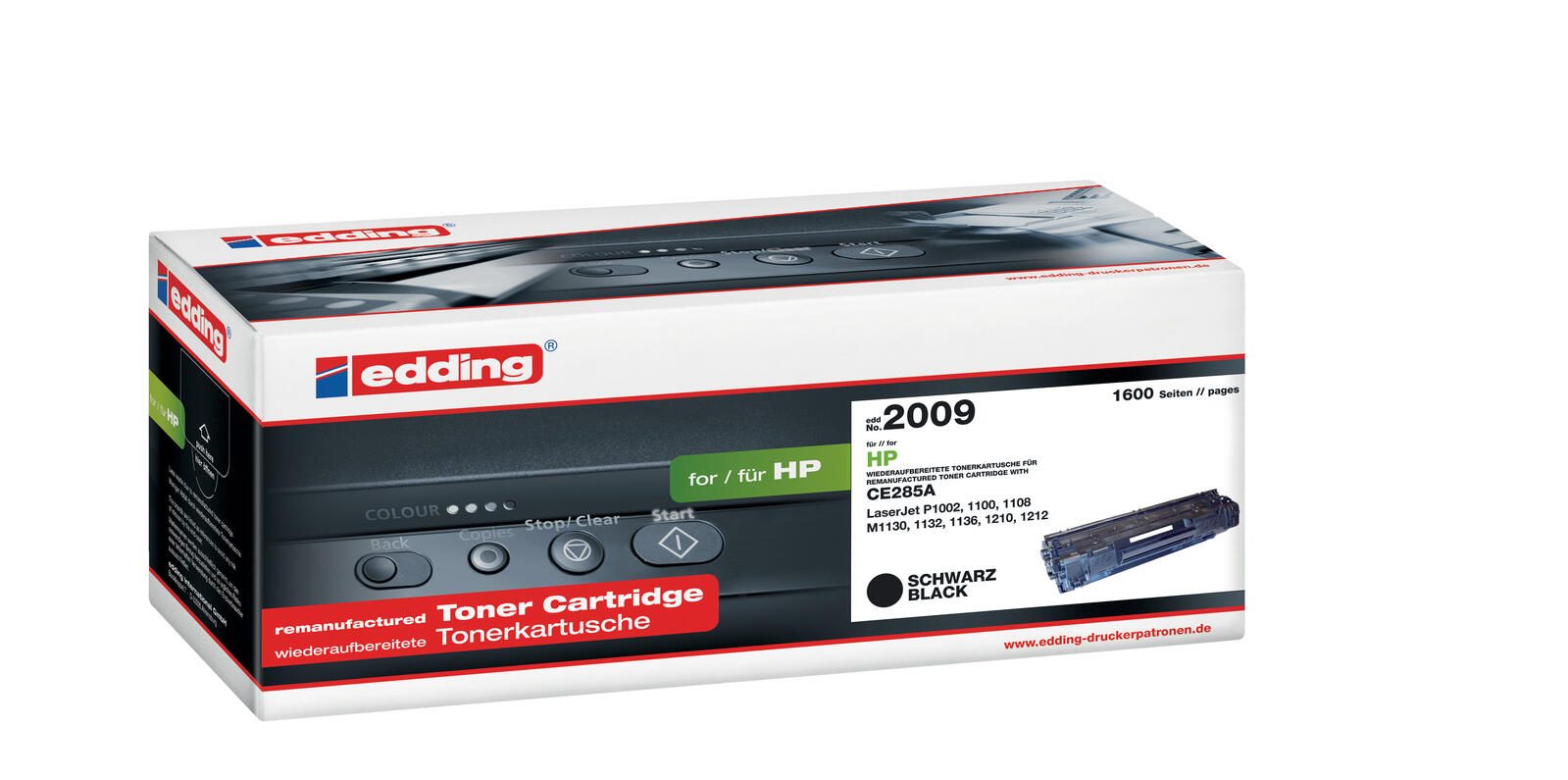 edding Toner EDD-2009 schwarz kompatibel zu HP 85A (CE285A)