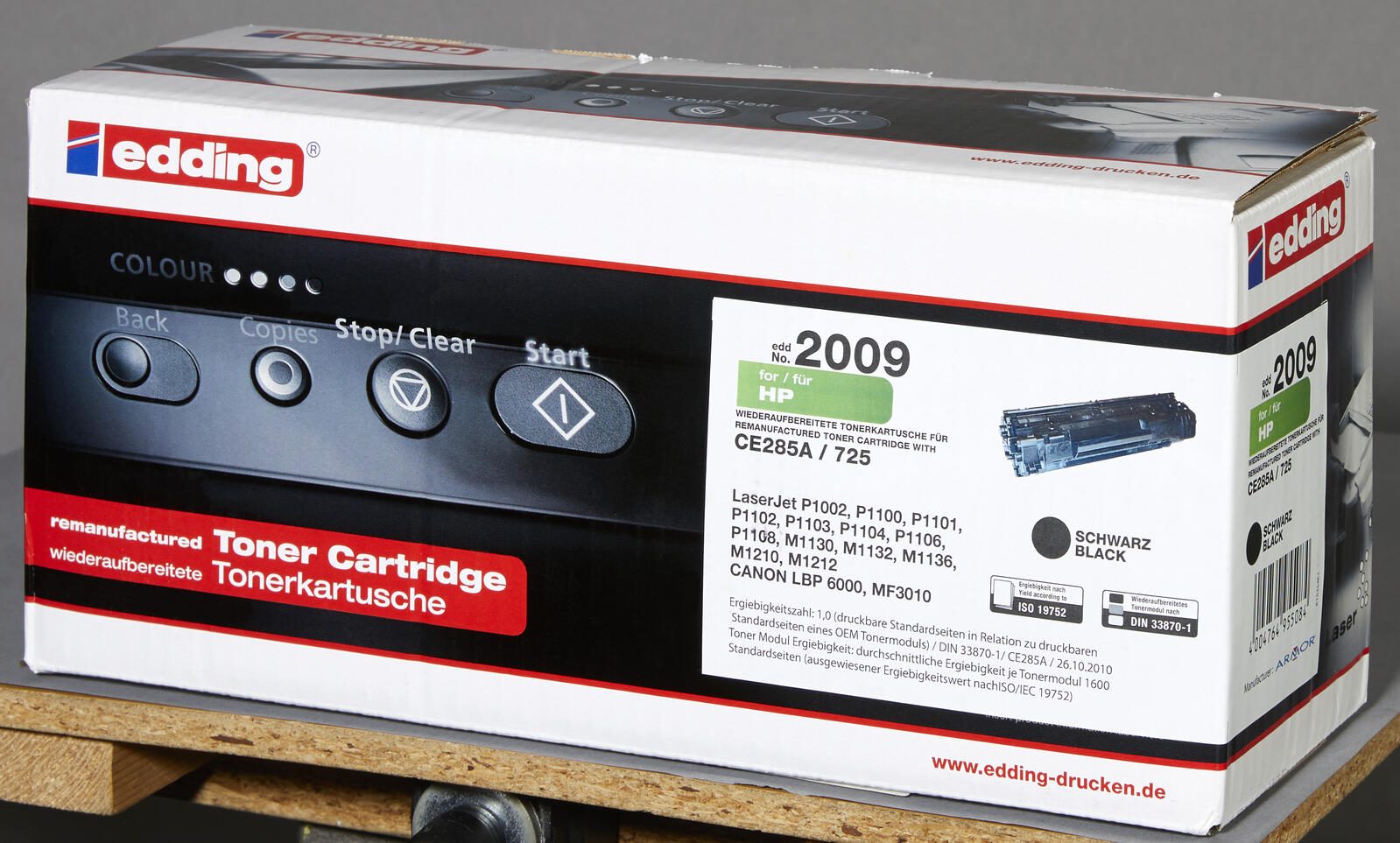 edding Toner EDD-2009 schwarz kompatibel zu HP 85A (CE285A)