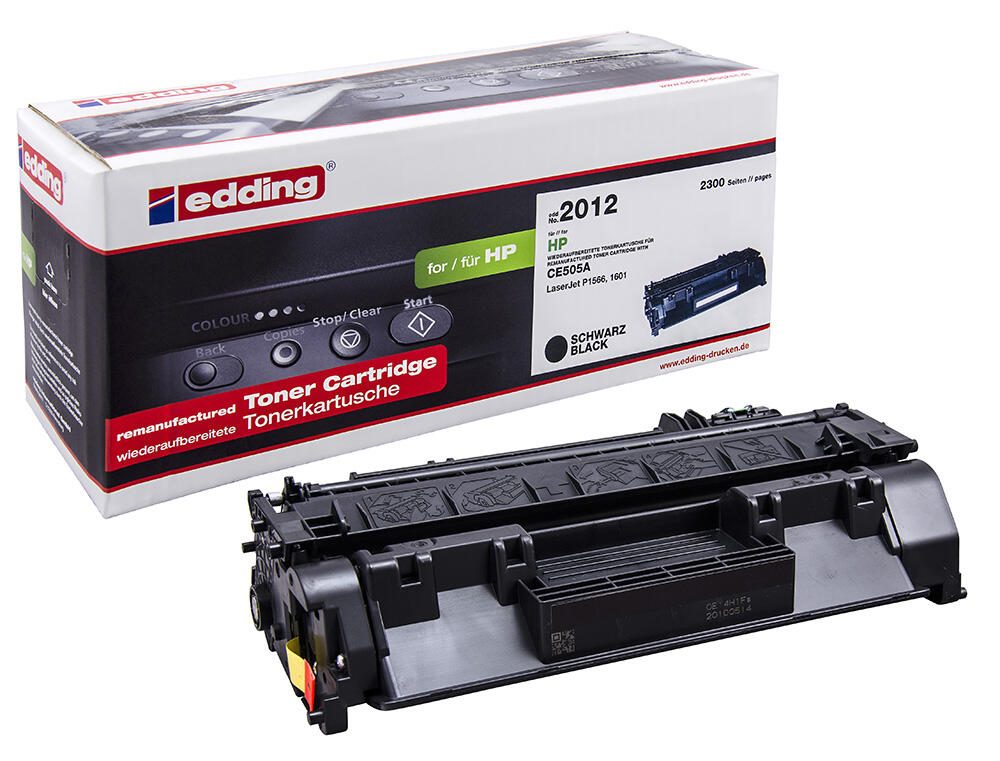 edding Toner EDD-2012 schwarz kompatibel zu HP 05A; Canon 719(CE505A; 3479B002AA)