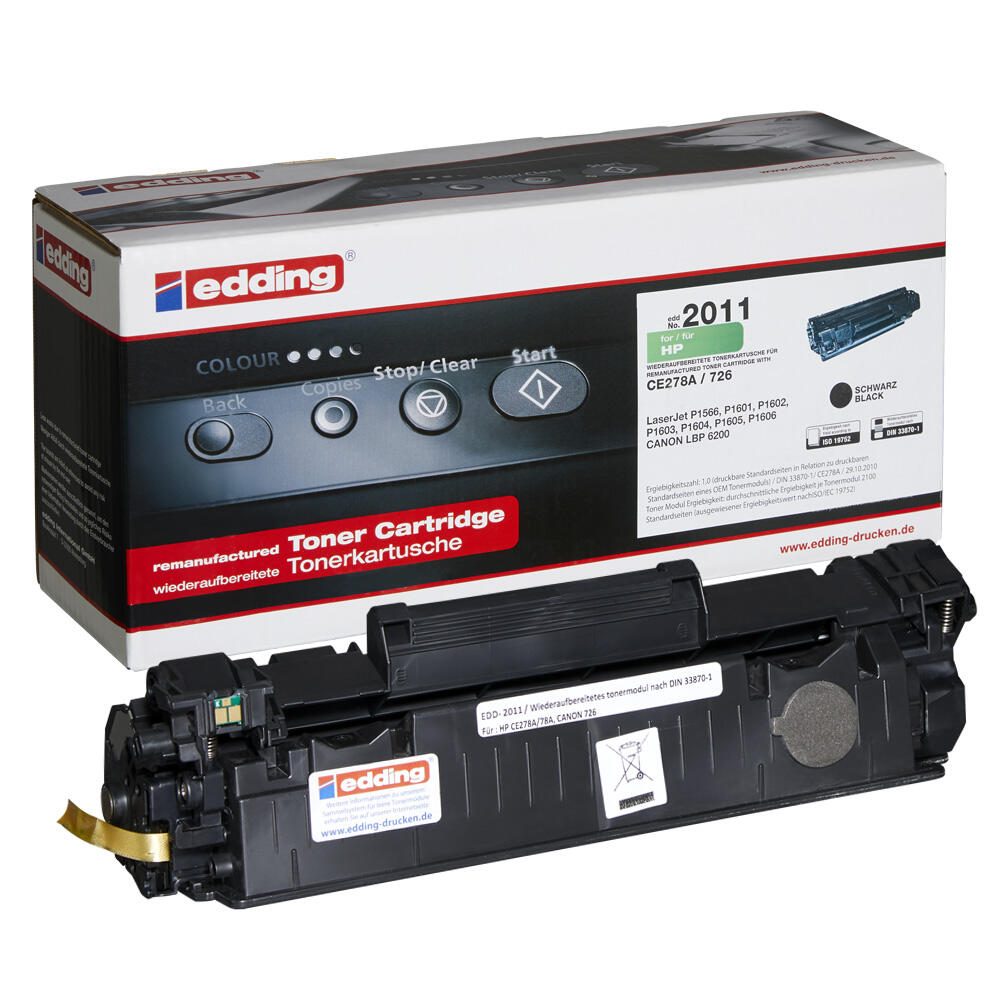 edding Toner EDD-2011 schwarz kompatibel zu HP 78A (CE278A)