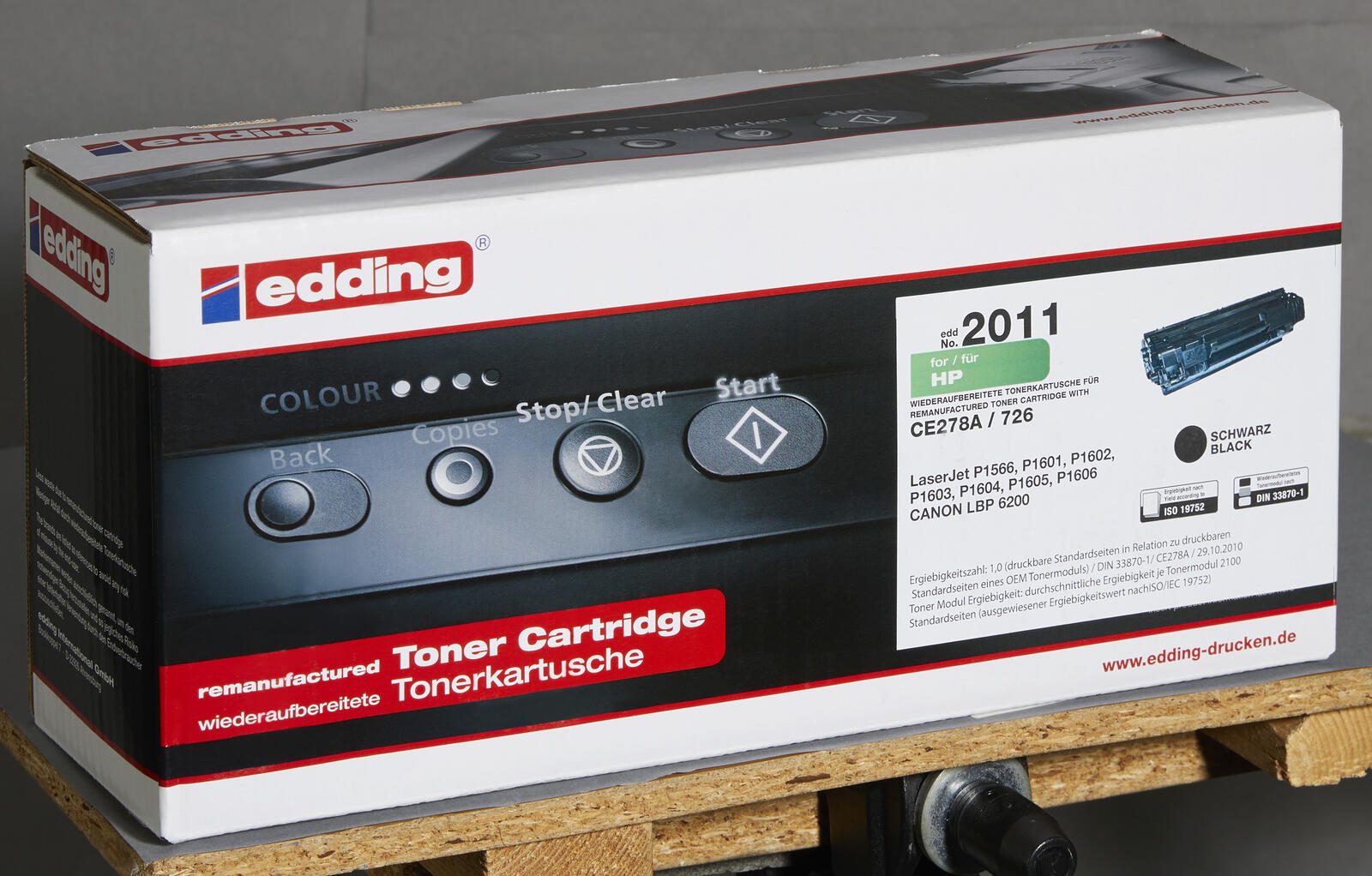 edding Toner EDD-2011 schwarz kompatibel zu HP 78A (CE278A)