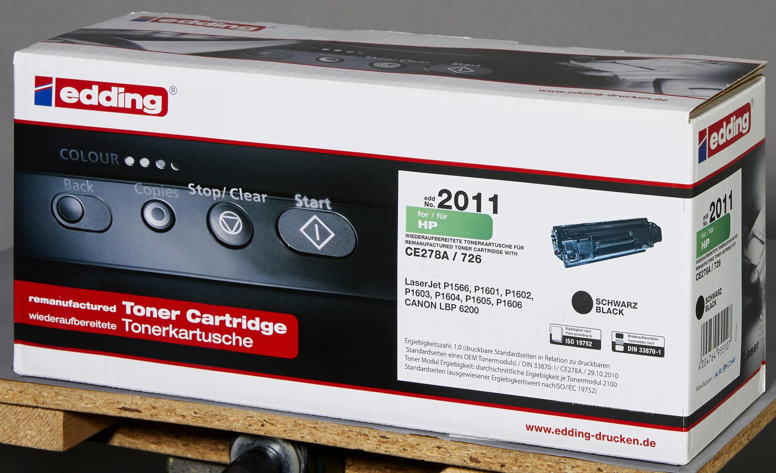 edding Toner EDD-2011 schwarz kompatibel zu HP 78A (CE278A)