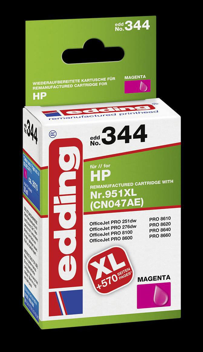 edding Druckerpatrone EDD-344 magenta kompatibel zu HP 951XL (CN047AE)