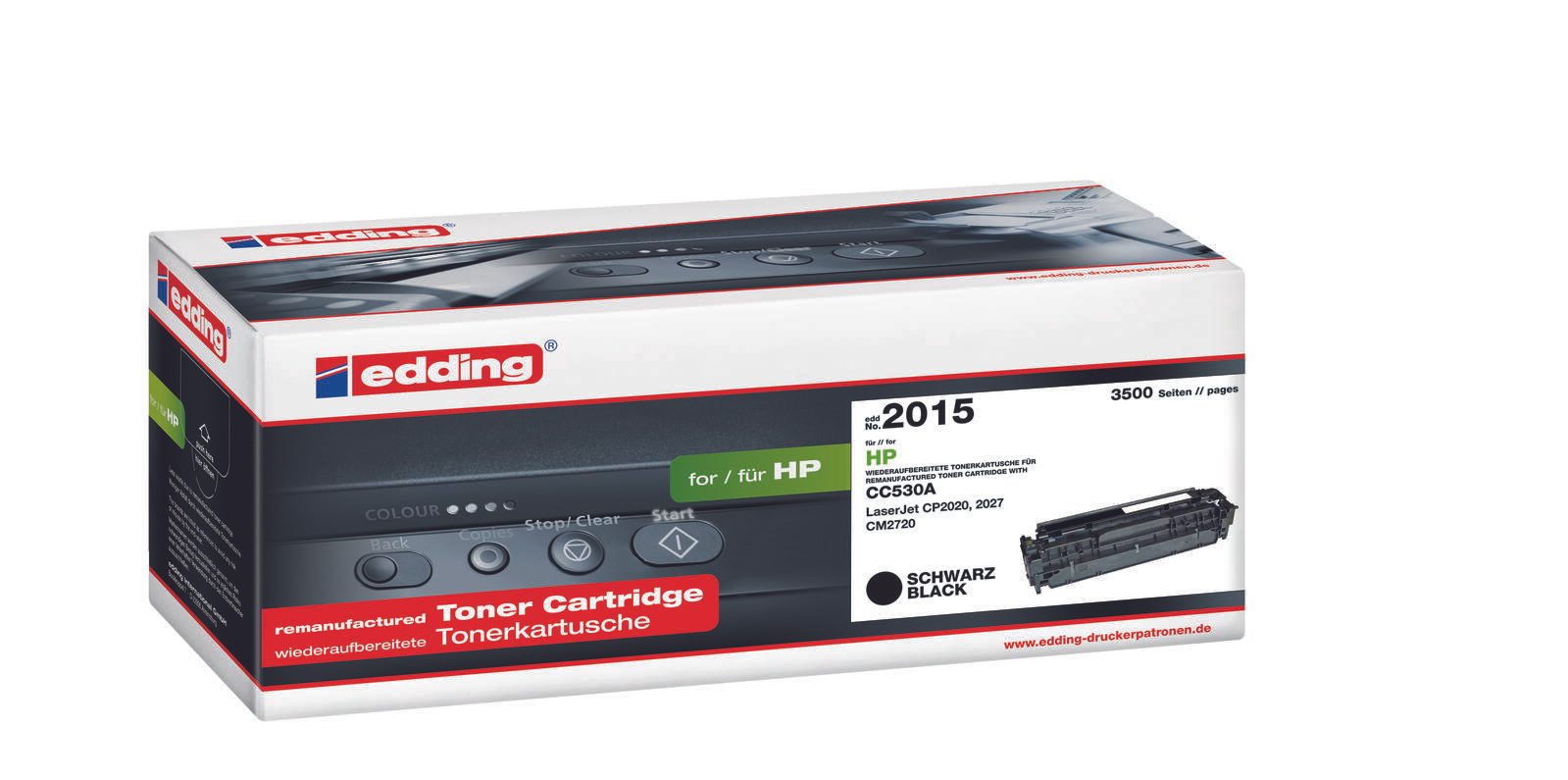 edding Toner EDD-2015 schwarz kompatibel zu HP 304A (CC530A)