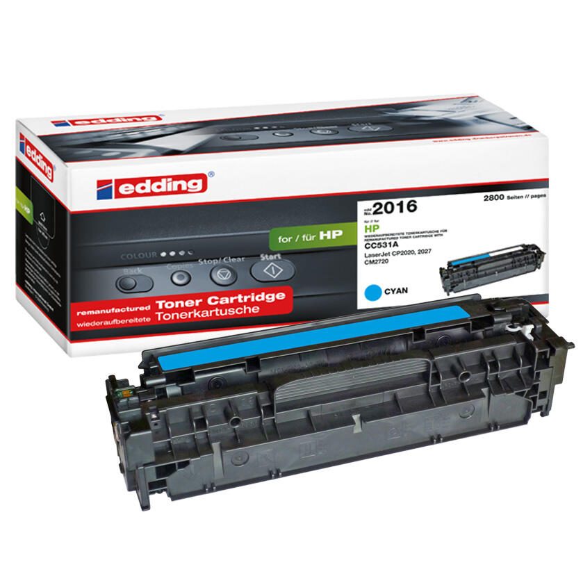 edding Toner EDD-2016 cyan kompatibel zu HP 304A (CC531A)