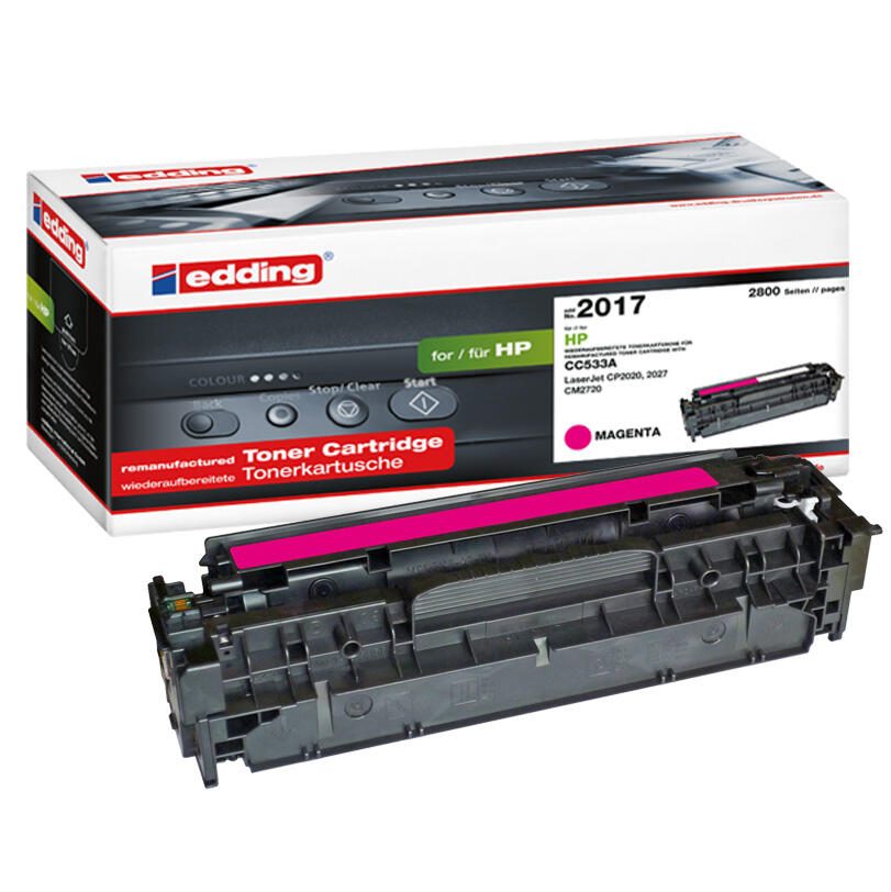 edding Toner EDD-2017 magenta kompatibel zu HP 304A (CC533A)