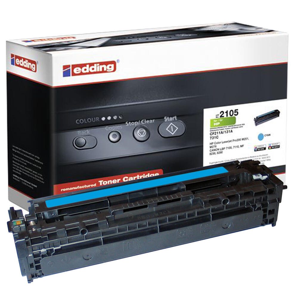 edding Toner EDD-2105 cyan kompatibel zu HP 131A (CF211A)