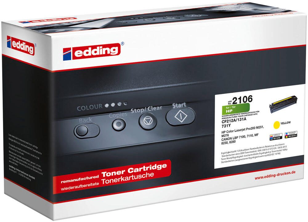 edding Toner EDD-2106 gelb kompatibel zu HP 131A (CF212A)