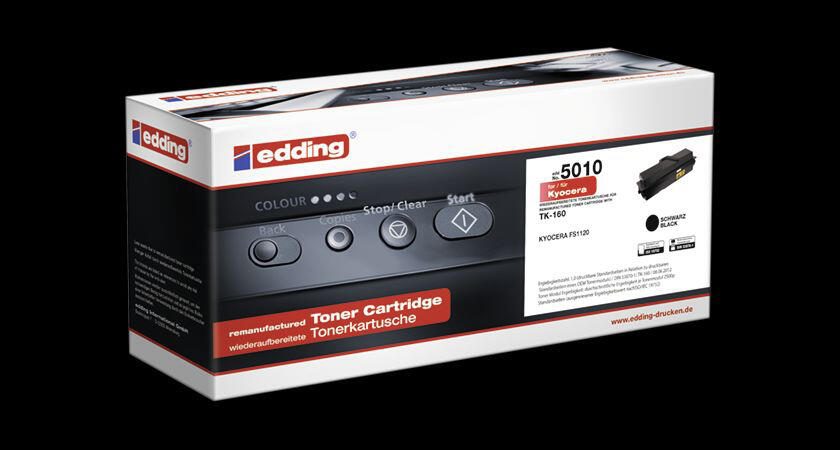 edding Toner EDD-5010 schwarz kompatibel zu KYOCERA TK-160