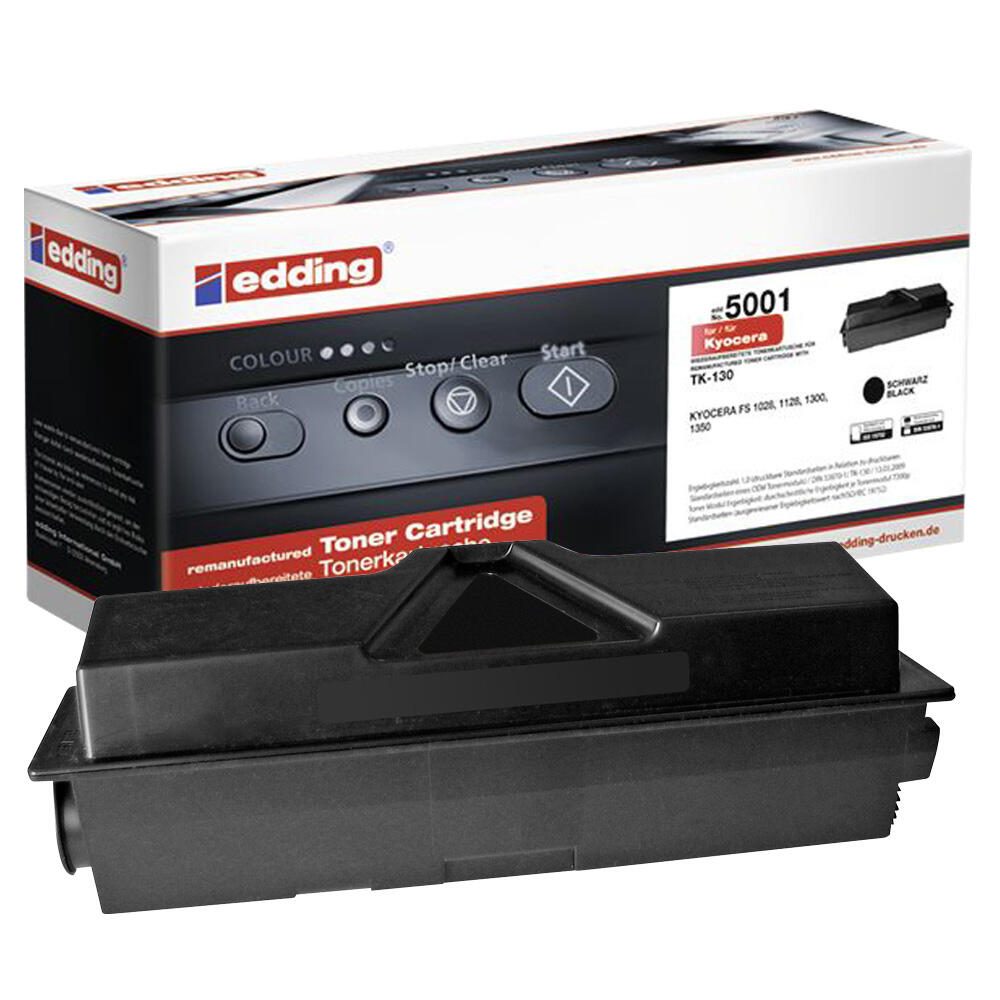 edding Toner EDD-5001 schwarz kompatibel zu KYOCERA TK-130