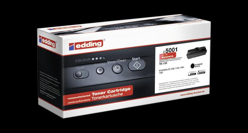 edding Toner EDD-5001 schwarz kompatibel zu KYOCERA TK-130